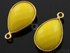 Yellow Turquoise Faceted Baby Pears Bezel, (BZC7561)