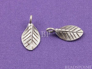 Hill Tribe Karen Silver Leaf Shaped, (HT 8033 (30)) - Beadspoint