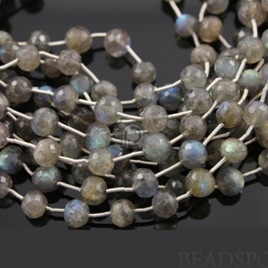 Labradorite Large Micro Faceted Round Beads, (LAB6FRND) - Beadspoint