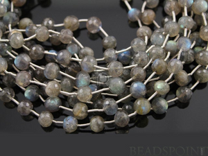 Labradorite Large Micro Faceted Round Beads, (LAB6FRND) - Beadspoint