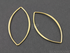 Gold Vermeil Marquise Shape Component, (VM/690/40x20)
