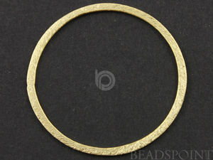 Gold Vermeil Flat Round Component, 1 PAIR (VM/6592/36) - Beadspoint