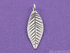 Hill Tribe Karen Silver Flat Leaf Charm,  (HT 40007 (87))