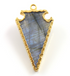 Triangle Labradorite Gold Electroplated Connector, (BZC9026/LAB/MD)