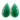 Dyed Emerald Faceted Pear Shape Bezel, (SSBZC7308) - Beadspoint