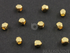 Sterling Silver Vermeil Faceted Nugget Tiny Beads,10 Pieces (VM/6301/3)