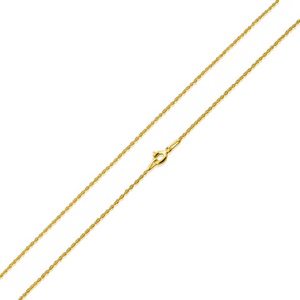 Gold Plated Finished Rope Chain, (VER-030R) - Beadspoint