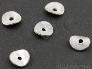 Sterling Silver Wafer Disc Spacer, (BR/6302/8) - Beadspoint