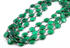 Green Onyx Puff Cushion Faceted Bezel Chain in Antique Rhodium, 14-13 mm, (BC-GNX-75)