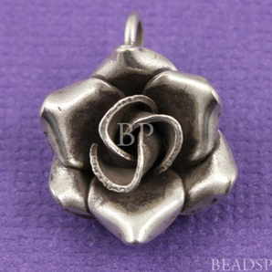 Hill Tribe 3D Flower Charm, (8085-TH) - Beadspoint