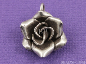 Hill Tribe 3D Flower Charm, (8085-TH) - Beadspoint