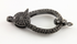 Pave Diamond and Black Spinel Lobster Clasp (DC-BL-001)