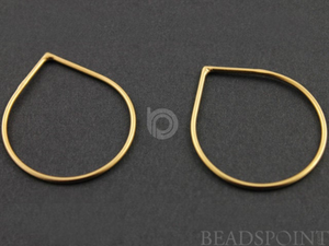 Gold Vermeil  Teardrop Link , (VM/689/20x22) - Beadspoint