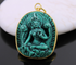 Turquoise Hand Carved Goddess of Wealth Pendant ,(TBT/PDT/111)