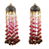 Ruby Beaded Tassle Drops, 2" Inches, (TASSRBY)
