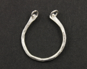 Thai Hill Tribe U Shape Silver Connector, (HT2030) - Beadspoint