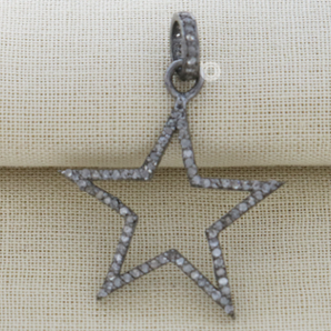 Pave Diamond Star Pendant, (DPS-082) - Beadspoint