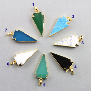 Electroplated Arrow Head in Multi colors,(BZC/9920) - Beadspoint