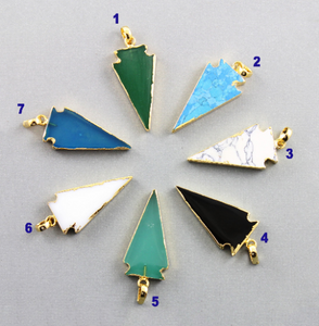Electroplated Arrow Head in Multi colors,(BZC/9920) - Beadspoint