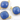 Sapphire Chalcedony Faceted Cushion Connector,(BZC3037) - Beadspoint