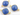Sapphire Chalcedony Faceted Cushion Connector,(BZC3037) - Beadspoint