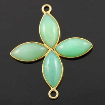 Crysophase Smooth Bezel Pendant, CHRY-CNT-202 - Beadspoint