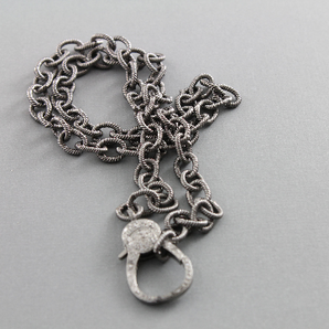 Sterling Silver Chain w/ Pave Diamond Lobster, (DCHN-11) - Beadspoint