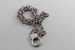 Sterling Silver Chain w/ Pave Diamond Lobster, (DCHN-11) - Beadspoint