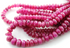 Ruby Rondelle Beads, (RBY/RNDL/5-7)