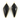 Black Onyx Faceted Arrowhead Bezel, (BZC9021/BNX) - Beadspoint