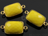 Yellow Turquoise (Stabilized) Faceted Bezel, (BZC7458)