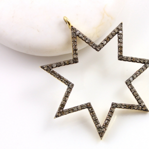 Pave Diamond Star Pendant, (DCH/CR138) - Beadspoint