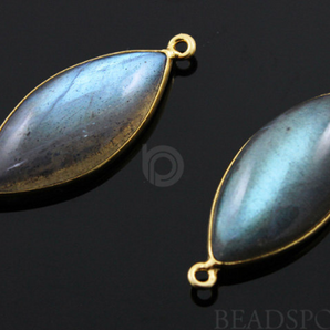 Labradorite Marquise Cabochon Bezel, (LABMARQ01-J) - Beadspoint