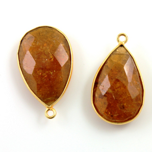 Hessonite Garnet Bezel Pear,  (HES/PR/15x22) - Beadspoint