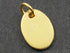24K Gold Vermeil Over Sterling Silver Oval Charm  --VM/CH11/CR7