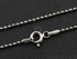 Sterling Silver Finished Ball Neck Chain ,(BALL15DCRH-16)