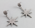 Pave Diamond Starburst Drop Earrings,(DER-101)
