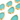Electroplated Aqua Hamsa pendant, (HAM/AQUA/102) - Beadspoint