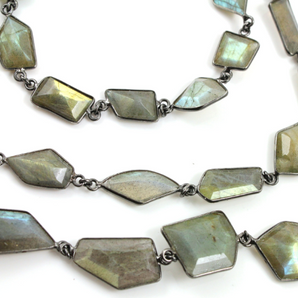 Labradorite Fancy Cut Chain, Fancy Cut Chain , (BC-LAB-34) - Beadspoint