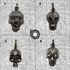 Pave Diamond Skull Charms, (DC-7049 - DC-7052)