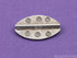 Hill Tribe Karen Silver Oval Flat Spacer Bead (8208-TH)