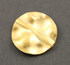 Gold Vermeil  Flat Wavy Round Bead. (VM2017)