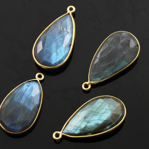 Labradorite Faceted Bezel, (LBZC01-A) - Beadspoint