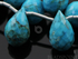 Turquoise Faceted Pear Drops, (Trq/Tear/6x12),