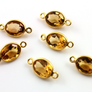 Brazilian Citrine Faceted Oval Bezel, (BZC9004/CNT) - Beadspoint