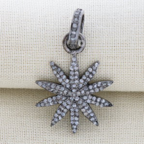 Pave Diamond Star Charm, (DC-7099) - Beadspoint