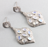 Pave Diamond and Rainbow Moonstone Earrings ,(DER-104)