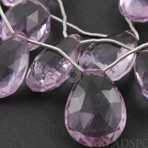 Pink Amethyst Faceted Tear Drops,  (PAM14x19-16x22TEAR) - Beadspoint