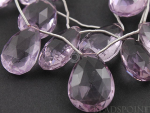 Pink Amethyst Faceted Tear Drops,  (PAM14x19-16x22TEAR) - Beadspoint
