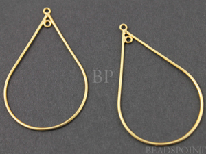 Gold Vermeil Teardrop w/ Inside Ring, (VM/710/27x40) - Beadspoint